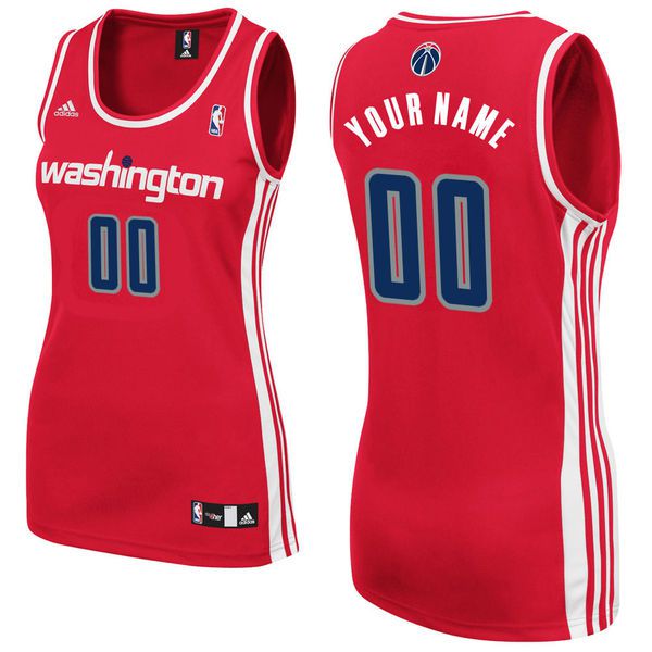 Adidas Washington Wizards Women Custom Replica Road Red NBA Jersey->customized nba jersey->Custom Jersey